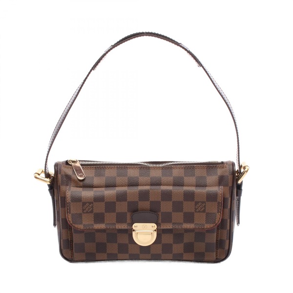 棕色 棋盤格 PVC塗層帆布 Ravello GM 肩背包【LOUIS VUITTON LV 路易威登】 N60006