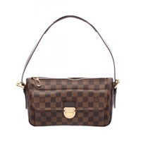 棕色 棋盤格 PVC塗層帆布 Ravello GM 肩背包【LOUIS VUITTON LV 路易威登】 N60006