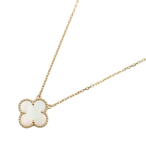 18黃K金 珍珠母貝 Vintage Alhambra 項鍊【Van Cleef ＆ Arpels 梵克雅寶】 VCARA45900