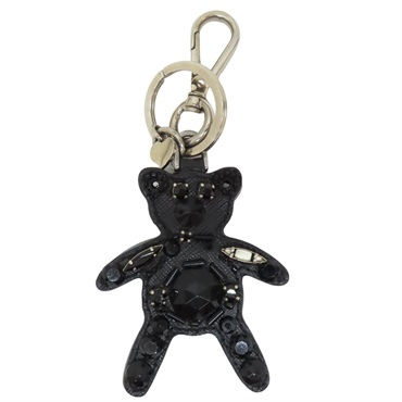【再降價】黑色 熊熊造型 掛飾 鑰匙圈 (有掉鑽) BK