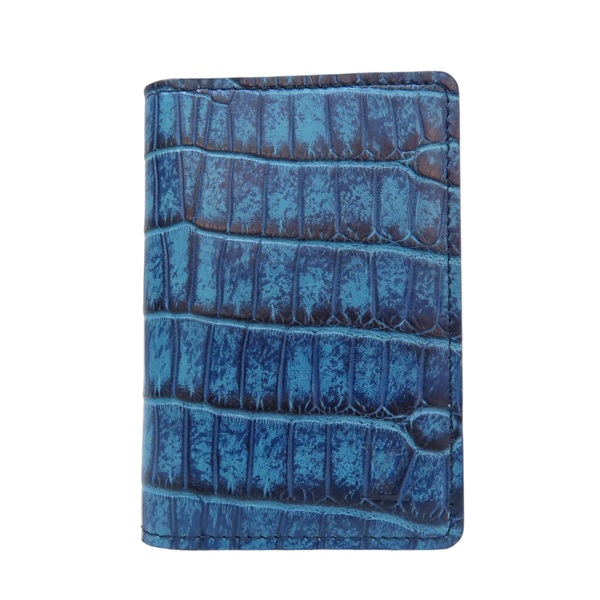 藍色 鱷魚皮 名片夾 N99898