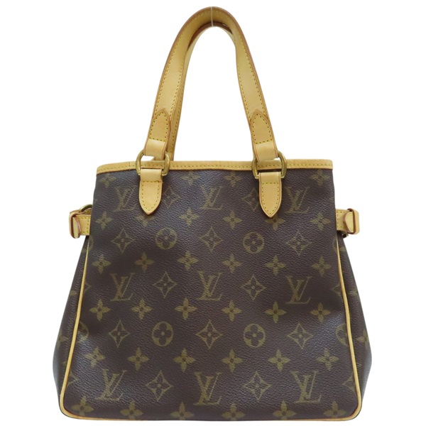 棕色 原花 帆布 Batignolles 手提包【LOUIS VUITTON LV 路易威登】
