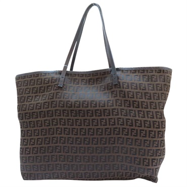 棕色 老花 帆布 托特包 8BH005019