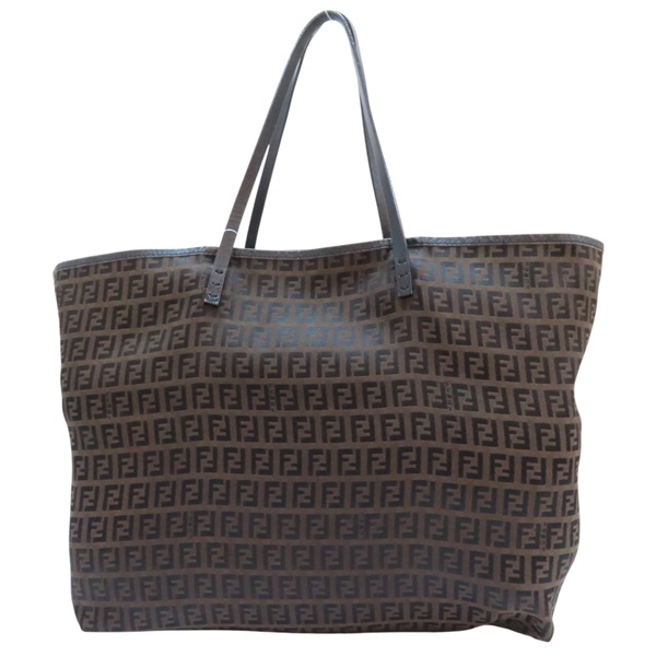 棕色 老花 帆布 托特包 8BH005019