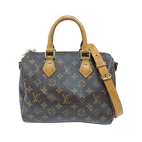 棕色 原花 帆布 Speedy Bandouliers 25 手提包 M41113