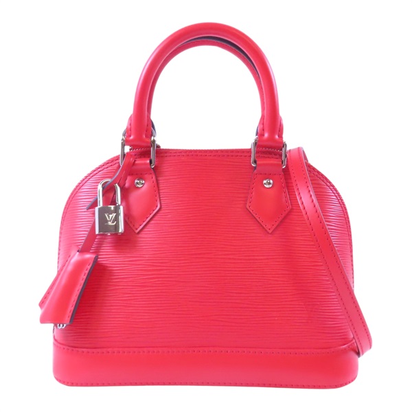 【激安價】紅色 Epi 牛皮 水波紋 Alma BB 艾瑪 兩用包