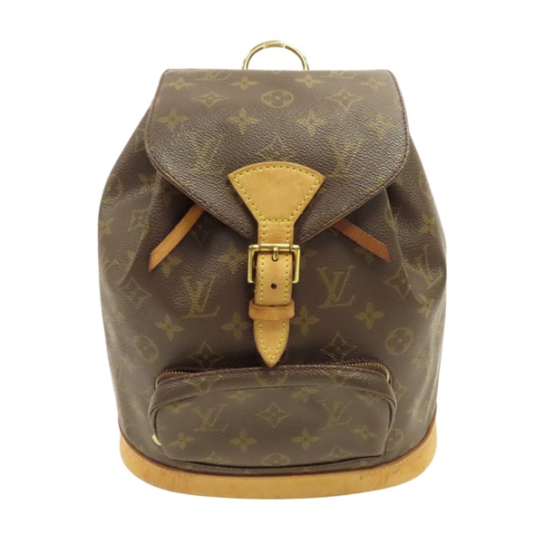 棕色 原花 帆布 Montsouris MM 後背包 M51136