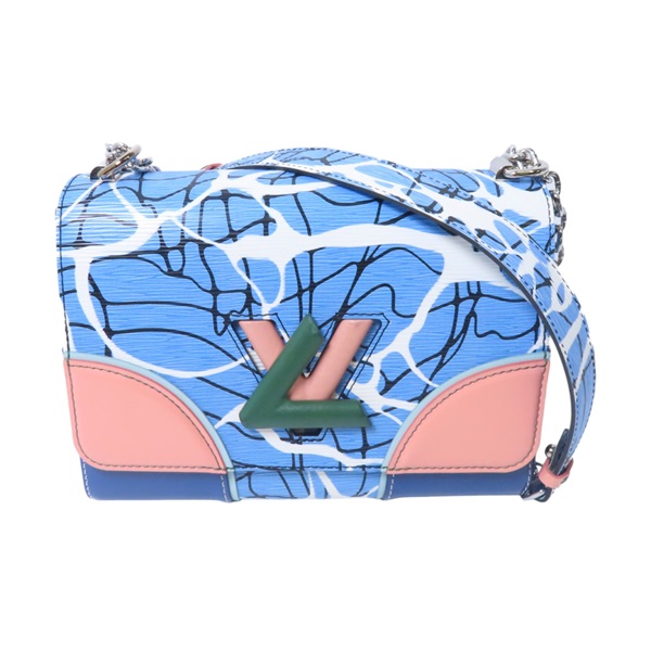 藍色 粉紅色 白色 Epi 牛皮 水波紋 Twist 兩用包 銀扣 M50967