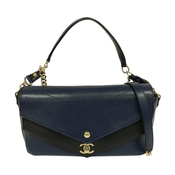 【再降價】黑色 牛皮 兩用包 金扣