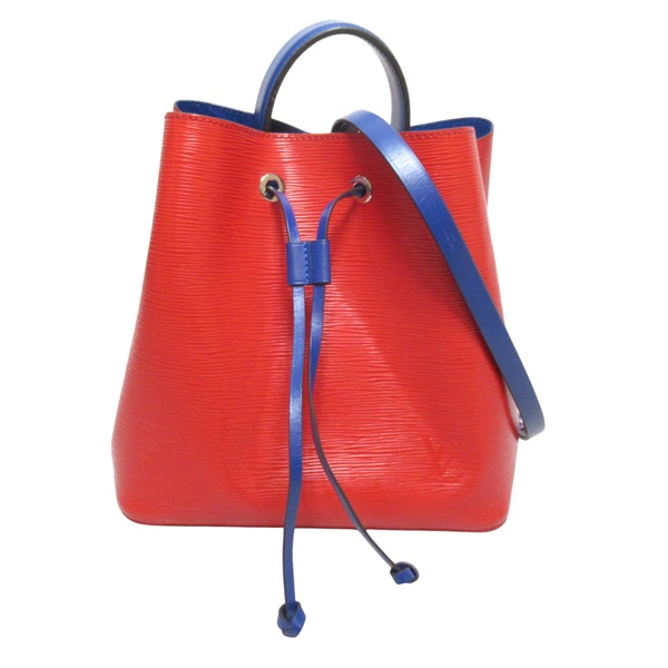 紅色 藍色 Epi 牛皮 水波紋 Neo Noe 兩用包 銀扣 M54365