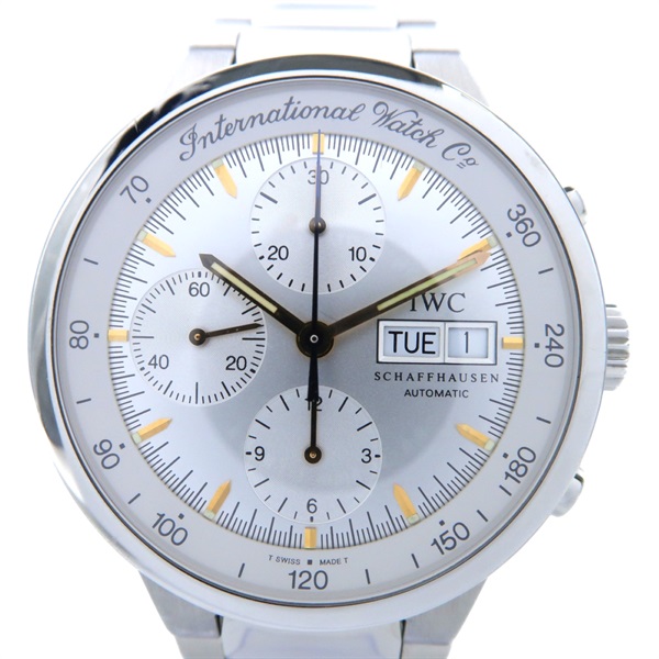 【再降價】【激安價】銀色 不鏽鋼 Schaffhausen 自動上鍊 腕錶【IWC 萬國錶】 IW370313