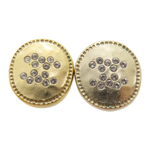 金色 金屬 鍍金 耳環【CHANEL 香奈兒】