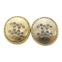 金色 金屬 鍍金 耳環【CHANEL 香奈兒】