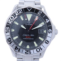 黑色 不鏽鋼 Seamaster GMT 50th 自動上鍊 腕錶 2536.50.
