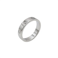 【再降價】18K白金 Love Ring 戒指#51【CARTIER 卡地亞】【Cartier 卡地亞】