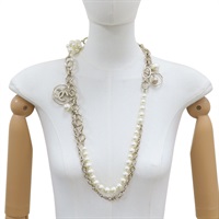 CC 珍珠金鍊長項鍊【CHANEL 香奈兒】