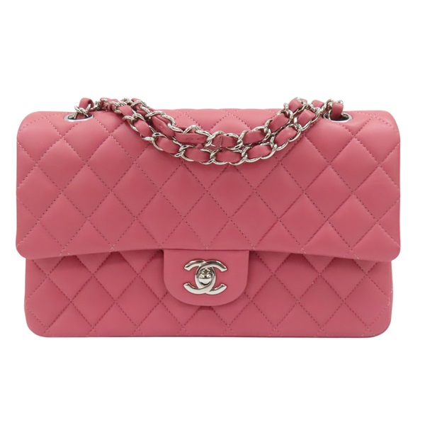 【激安價】粉色 羊皮 Classic Flap Bag 25 鍊帶 肩背包 (無卡) A01112/Pink