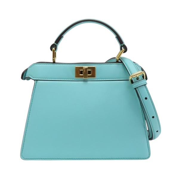 藍色 牛皮 Peekaboo ISeeU  Mini 兩用包 8BN335