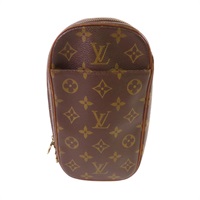 棕色 原花 PVC塗層帆布 Pochette Gange 肩背包 M51870