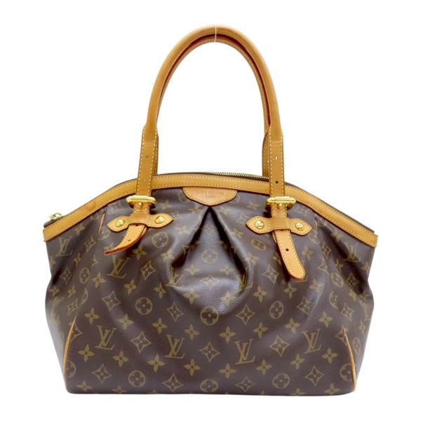 棕色 原花 帆布 Tivoli GM 肩背包 M40144