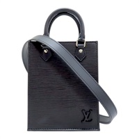 黑色 Epi 水波紋牛皮 PETIT SAC PLAT 兩用包 M69441