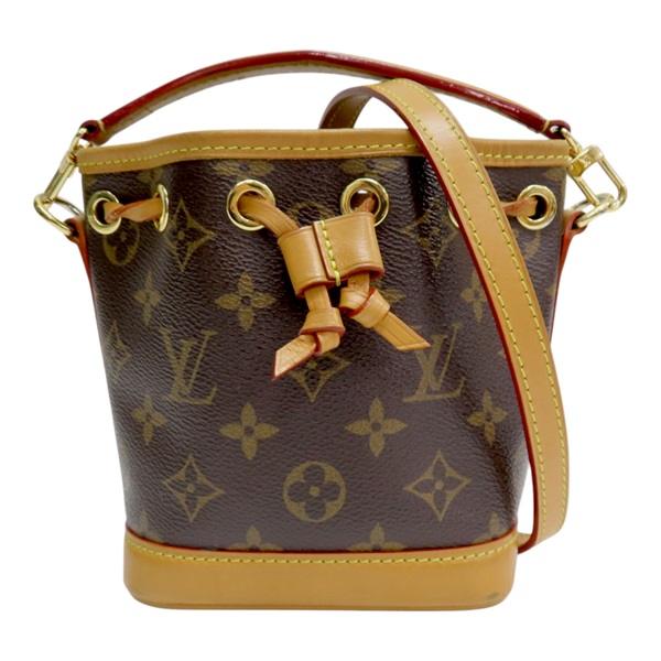 棕色 原花 帆布 Nano Noe 兩用包【LOUIS VUITTON LV 路易威登】 M81266