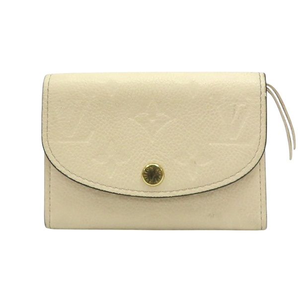 米白色 原花 牛皮 壓紋 Rosalie 零錢包 M81445【LOUIS VUITTON LV 路易威登】 M81445