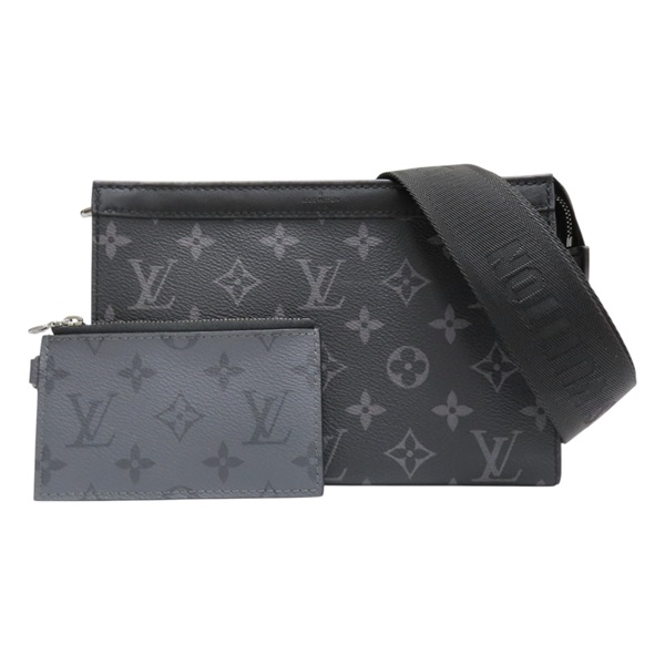 黑色 原花 帆布 Gaston 肩背包 M81124