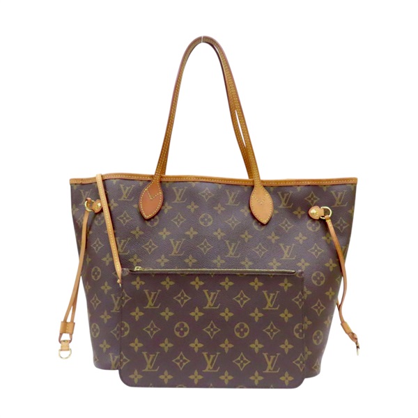 棕色 原花帆布 Neverfull MM 托特包 肩背包 M40997