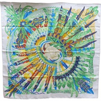 多種顏色 絲綢 絲巾 90*90【HERMES 愛馬仕】
