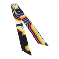 黑彩 Twilly 絲巾