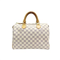 白色 棋盤格帆布 Speedy 30 手提包 M41533