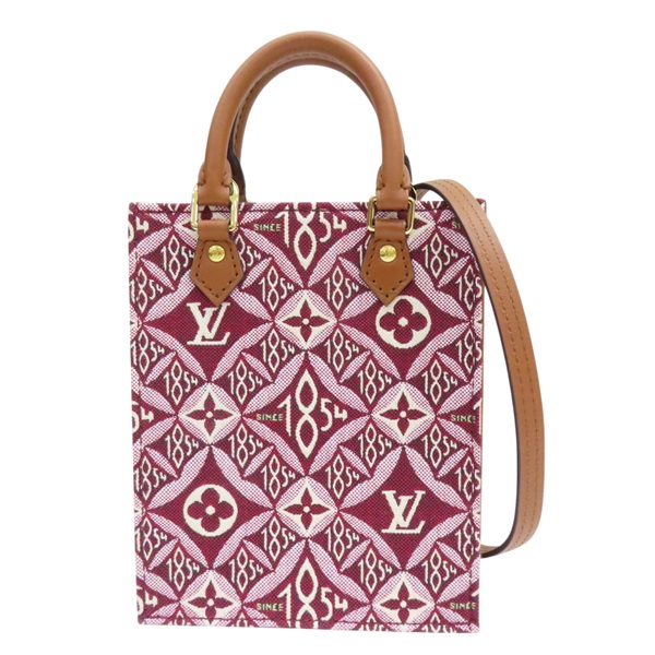 酒紅色 帆布 Petit Sac Plat 兩用包 M69846