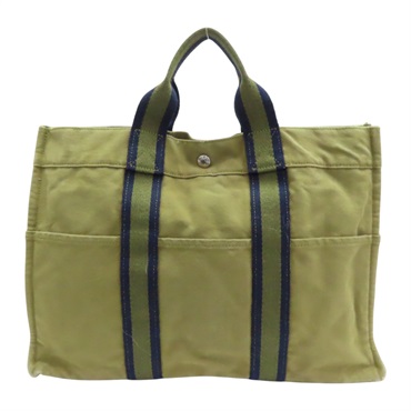 綠色 帆布 Foul Tote MM 托特包