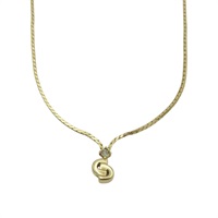 金色鍍金 雙C水鑽 項鍊【Dior 迪奧】