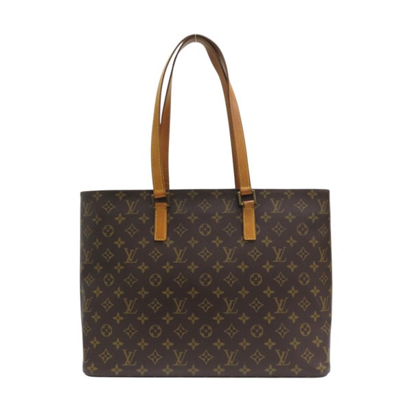 棕色 原花帆布 Luco Tote 肩背包 托特包 M51155