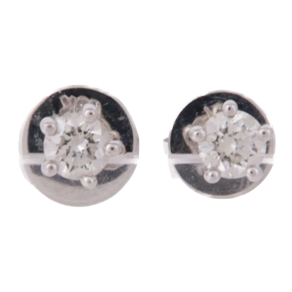 18K白金 鑽石 耳環【JEWELRY 無品牌珠寶】 Diamond 1.0g