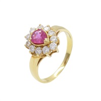 18K 黃金 紅寶石 戒指 #12 Ruby 3.5g