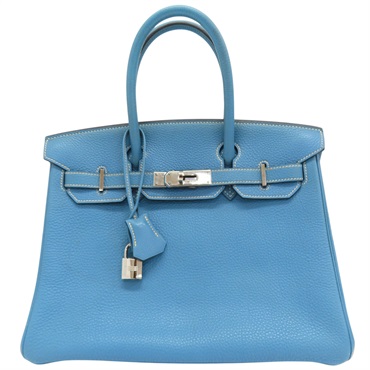 牛仔藍 Togo牛皮 Birkin30 柏金包 手提包 口D刻 金扣