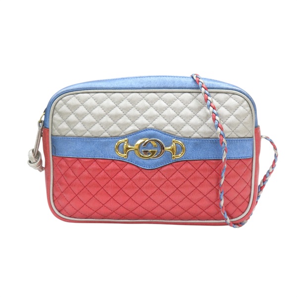 紅色/藍色 牛皮 珠光 Quited Crossbodya 肩背包 541061/493075 541061/493075