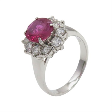 PT900鉑金 紅寶石 鑽石 戒指 #11 Ruby Ring