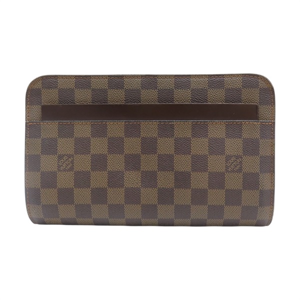 棕色 棋盤格 帆布 Pochette Saint Louis 手拿包 N51993