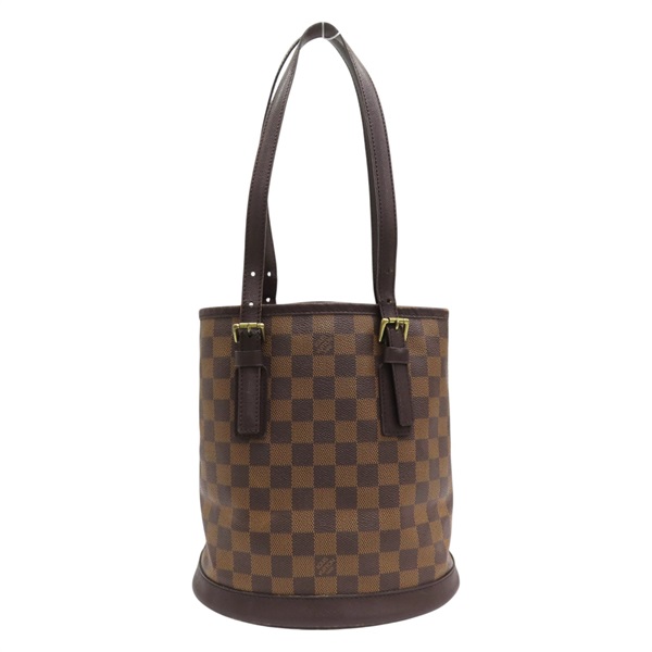 棕色 棋盤格帆布 Marais 肩背包 N42240