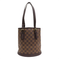 棕色 棋盤格帆布 Marais 肩背包 N42240