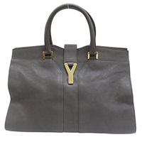灰色 牛皮 Cabas ChYc 托特包【SAINT LAURENT YSL 聖羅蘭】 311220