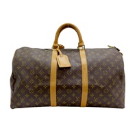 棕色 原花帆布 Keepall 50 手提袋 行李袋 M41426 M41426