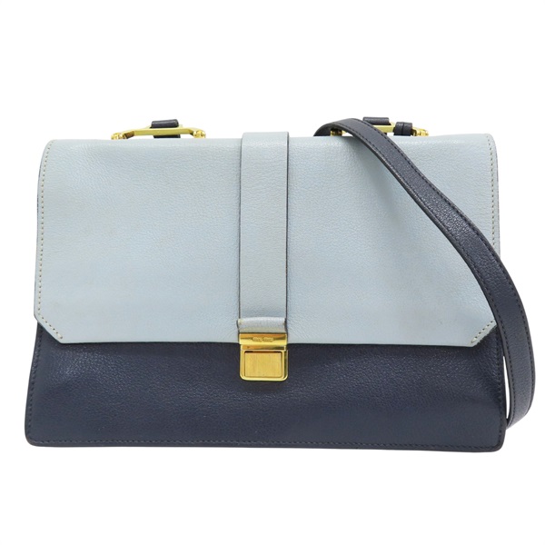 藍色 牛皮 肩背包【MIU MIU 繆繆】 5BH003