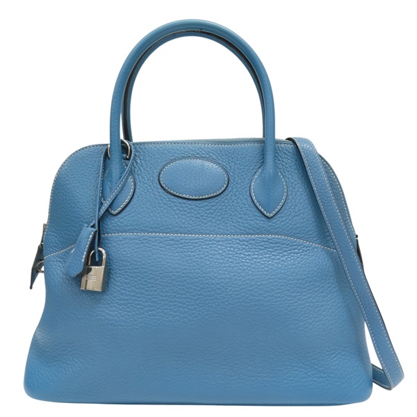 牛仔藍 TC牛皮 Bolide 31 柏莉包 两用包 R刻 銀扣 BlueJean