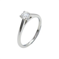 DB 經典 Pt950鉑金 鑽石 戒指【De Beers 戴比爾斯】 Diamond 0.3ct Ring