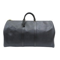 黑色 Epi 水波紋牛皮 Keepall 55 行李袋 有刻字【LOUIS VUITTON 路易威登】 M59142